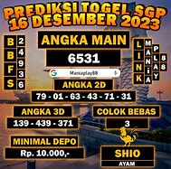 Sgp Prediksi Hari Ini